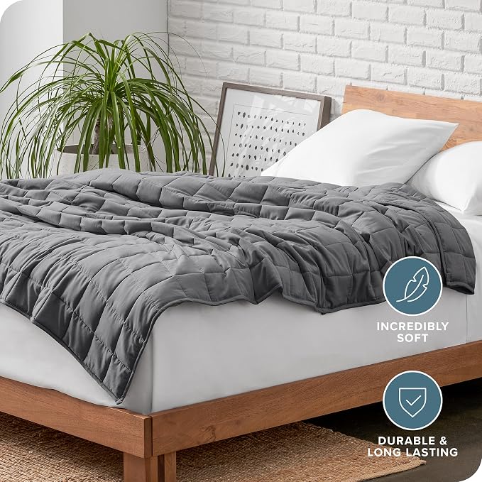 Bare Home Weighted Blanket Full or Queen Size 12lb - Image 5