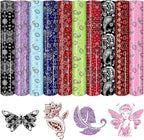HTVSTD Paisley HTV Heat Transfer Vinyl 10 Sheets 12×10in Iron on Vinyl | by CraftingEveryday