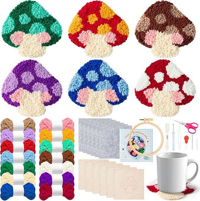 WATINC Punch Needle Coaster Kit by WATINC