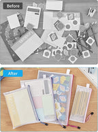 JARLINK 48 Pcs Mesh Zipper Pouch Bags, 8 Sizes Waterproof Zipper Bags | - Image 8