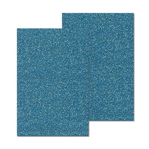 2 Pack 8'' x 12'' Glitter Blue Acrylic Sheet, 3mm Thick Acrylic Plexiglass by Unknown