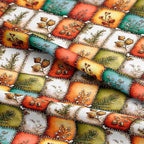 Autumn Forest Patchwork Cotton Fabric Panel – 61 × 36.6 Inches, 100% Cotton 140 - Image 5