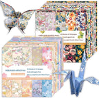 Origami Paper Kit 100 Sheets 6 Inch Square Double Sided Color 20 Vivid Colors by Bestartsuppliesforyou
