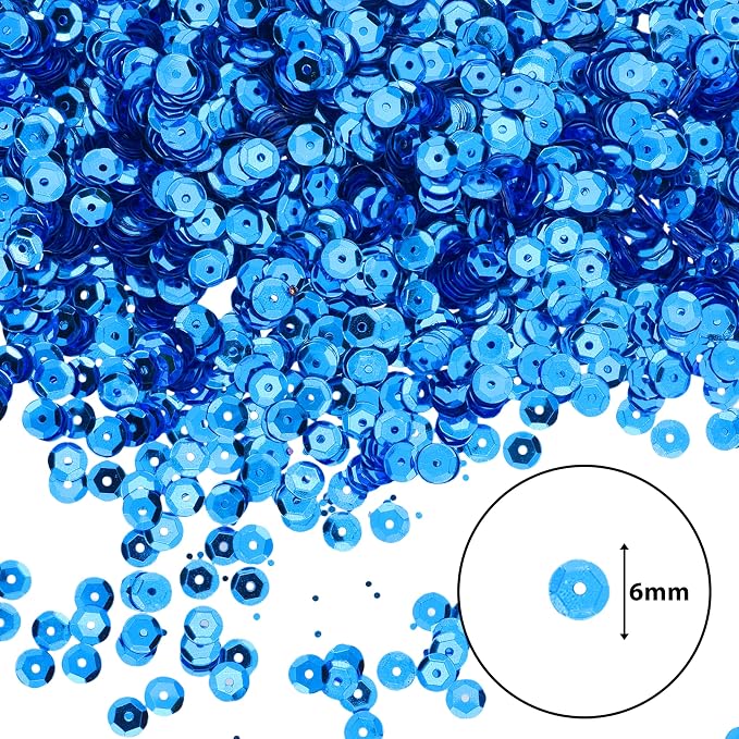 Mandala Crafts 20000 Royal Blue Sequins - Image 3