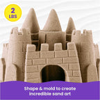 Kinetic Sand 2lb Brown, Moldable Play Sand Sensory Toys, Ages 3+ - Image 3