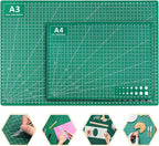 2 Pcs Large Cutting Mat Self Healing, Double Sided, Grid Line And Angles Help - Image 2