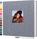 potricher Large Photo Album Self Adhesive 3x5 4x6 5x7 8x10 10x12 Pictures Linen by potricher