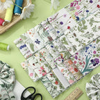 Hosuly 40 Pcs Wildflower Fabric Roll Spring Vintage Flower Fabric Quilting - Image 4