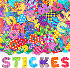 640 PCS Foam Letter Stickers for Kids Crafts, 3D Puffy Colorful Alphabet ABC by Huimdery