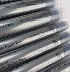 ArtShip Design 10 Black Acrylic Paint Pens, Double Pack of Both Extra Fine and - Image 4
