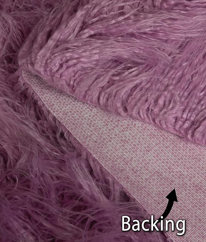 Fabric Empire 2.3oz Faux Fur Curly Yak Fabric 3.5" Long Pile Japanese Yarn/Sold - Image 7