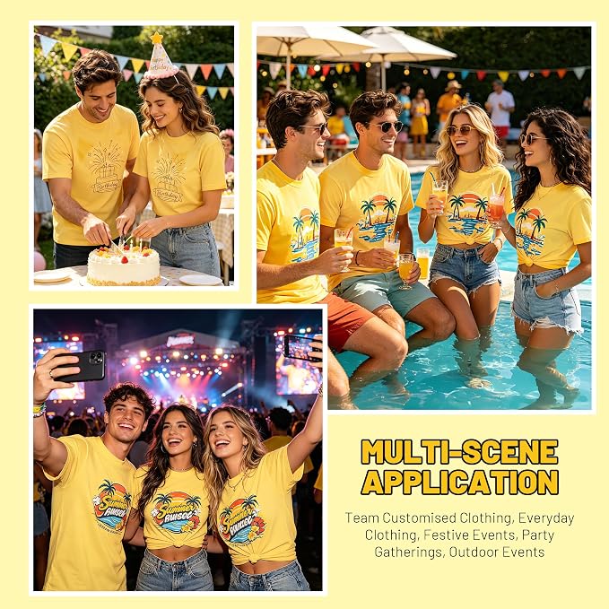 Joyclub 5 PCS Unisex Sublimation Blanks Bulk Polyester T Shirts - Image 3