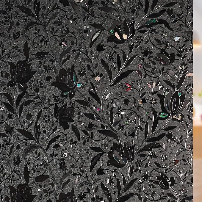rabbitgoo Total Blackout Window Film, 23.6" x 157.4" | Sun Blocking Light by rabbitgoo