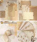 168Pcs Textured Scrapbook Paper Kit - Image 5