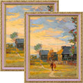 eletecpro 8x10 Vintage Picture Frame, Glass Cover, Horizontal or Vertical by eletecpro