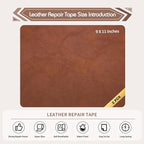 KING MOUNTAIN Leather Repair Patch, 2 Packs 9 x 11 Inches self Adhesive Leather - Image 2