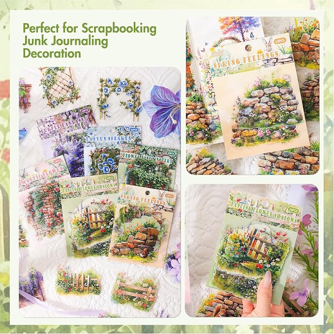 3.4" Large Flower Stickers for Scrapbooking – 60PCS Waterproof Wall &Floral - Image 7