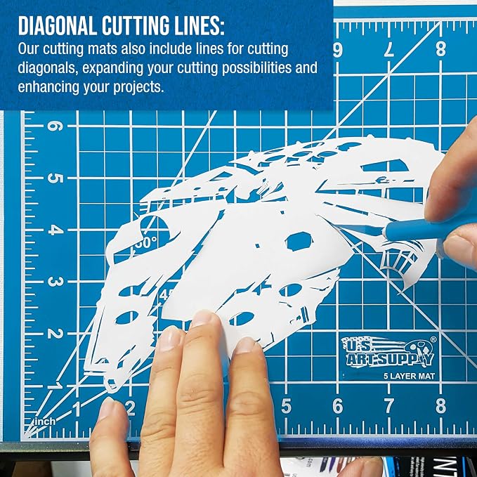 U.S. Art Supply 12" x 18" Self-Healing Cutting Mat 5-Ply - Image 4