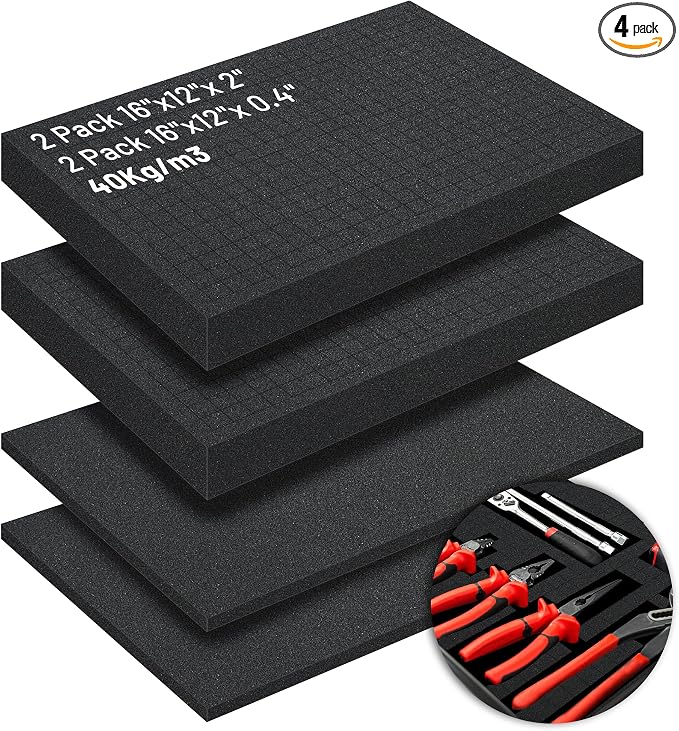 4Pcs Pick and Pluck Foam Sheets by Foamagic