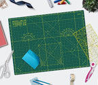 Self Healing Cutting Mat A2 18"x 24" Double Sided Green Mat - Image 2