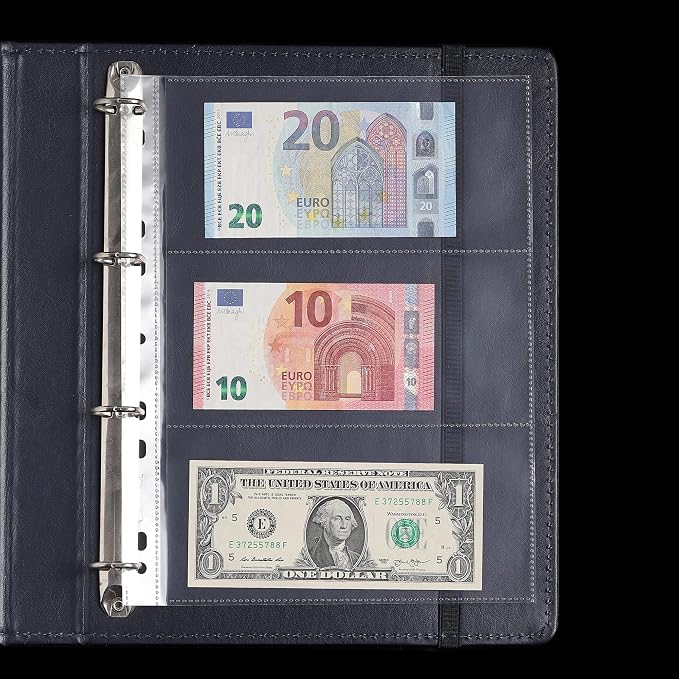 Uncle Paul 300 Pockets Banknote Sleeves 100 Sheets Currency Holder | Uncle Paul - Image 5