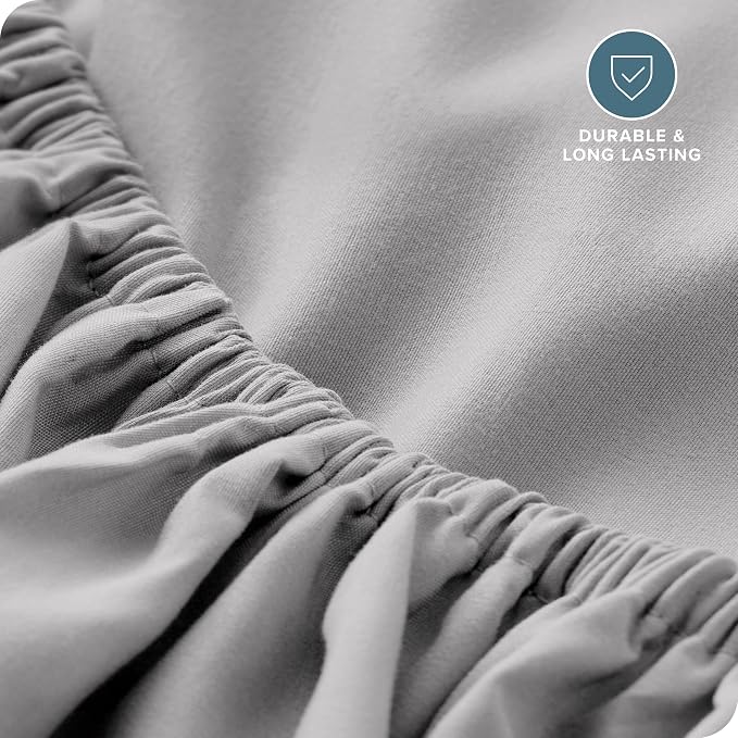 Bare Home Fitted Bottom Sheet Short Queen Size - Image 5