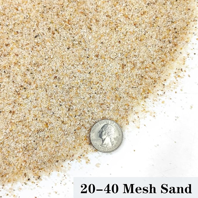 YISZM Aquarium Sand, 10lbs Beige Fish Tank Sand, Aquarium Gravel Substrate - Image 4