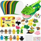 WATINC 12Pcs Hand Puppet Making Kit, Art Craft Felt Sock Puppet Toys, Creative by WATINC