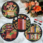 8 Pcs Bookshelf Diamond Art Coasters Kit - Image 3