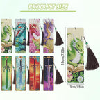 8 Pcs Dragon Sword Diamond Art Bookmarks Kit, Fantasy Diamond Painting Book - Image 3