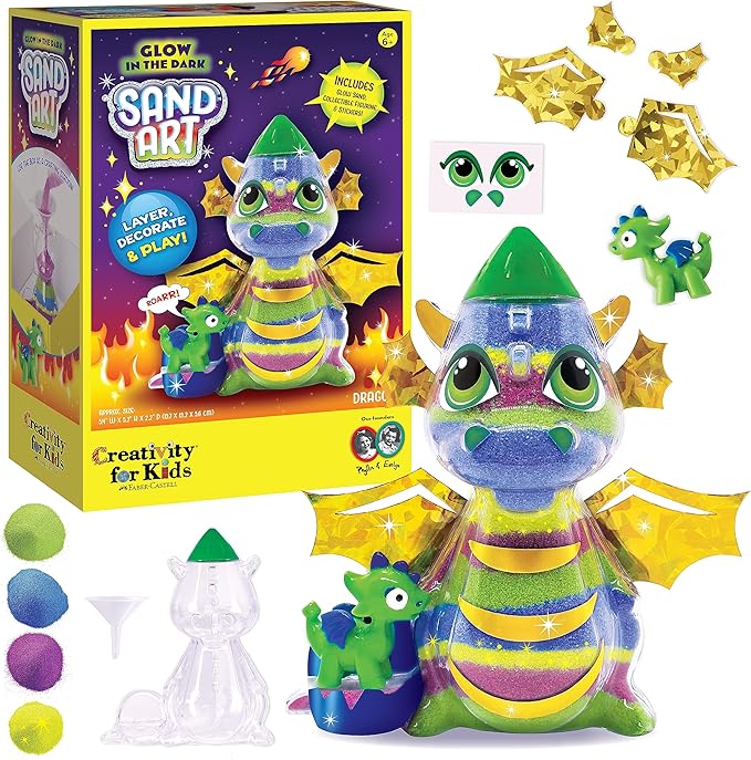 Creativity for Kids Sand Art Kit for Kids: Dragon | Peaceful Screen Free Summer by CreativityforKids