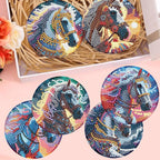 8 Pack Horse Diamond Art Coasters Kit for - Image 6