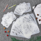 ORIGACH 15 Pieces Tropical Leaf Stencil Reusable Fern Leaves Monstera Palm Leaf - Image 5