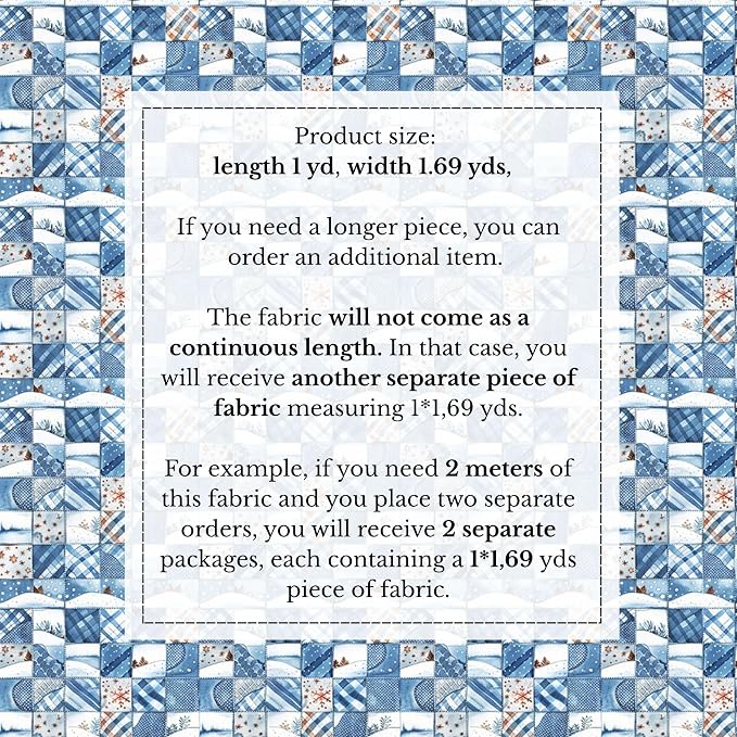 100% Cotton Fabric by the Yard – Turkish Quality Quilting & Sewing Fabric - Image 4