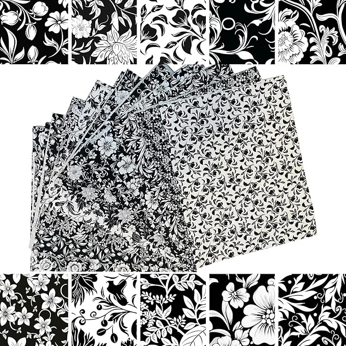 50pcs 5 x 5 inches Multicolor Cotton Fabric Bundle Squares - Image 2