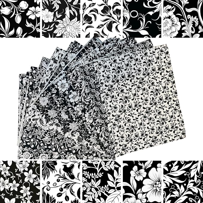 HANPATQUI 200PCS 4 x 4 inch 100% Cotton Fat Quarters Fabric - Image 6