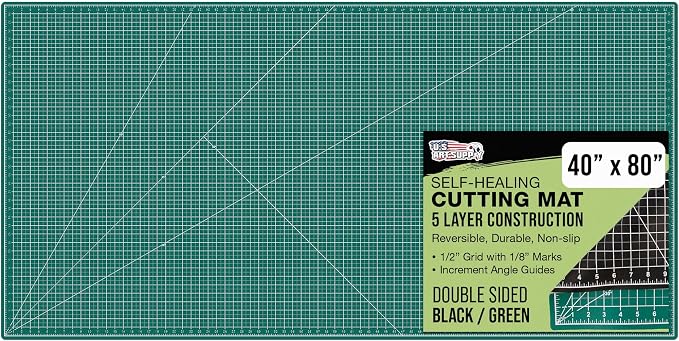 U.S. Art Supply 40" x 80" Self-Healing Cutting Mat 5-Ply by USArtSupply