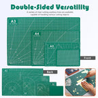 4 Packs Cutting Mats, 4size Double Sided Cutting Mat, Non-Slip 5 Layers PVC Cut - Image 5