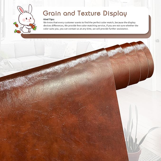 KING MOUNTAIN Leather Repair Patch, 16 x 60 Inches Self-Adhesive Repair Tape - Image 2