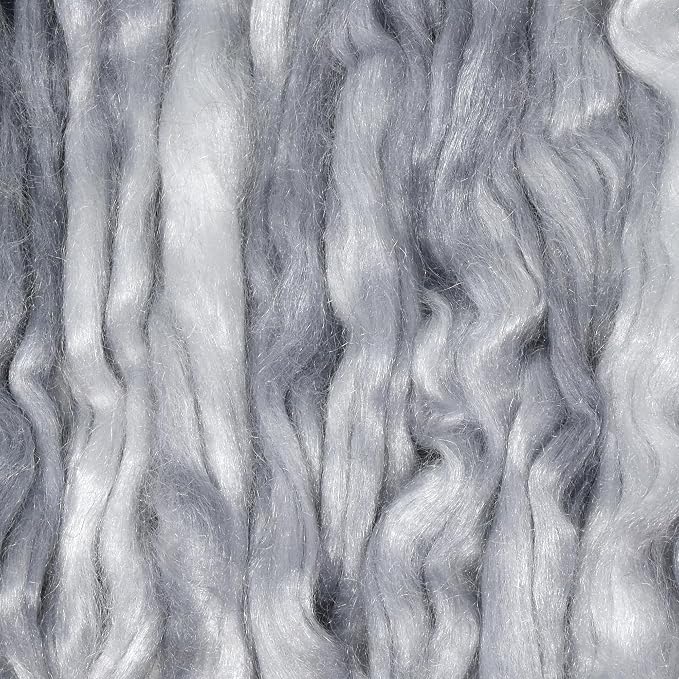 Hand Dyed FIRESTAR Nylon Fiber for Spinning, Felting and Doll Making. Trilobal - Image 2