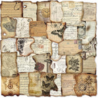 PRSTINCOL Vintage Journaling Stickers, Scrapbook Supplies by PRSTINCOL