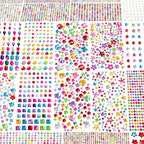 6124Pcs Gem Stickers-Self-Adhesive Face Jewelry Stickers, Acrylic Gems DIY by Rasoisof