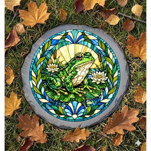 Magnolia Garden 10-Inch Garden Frog Stepping Stone - Image 6