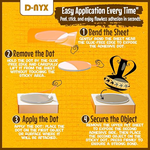 Double Sided Tape Adhesive Dots Stickers 280, 550 or 700 Pack Removable Putty - Image 4