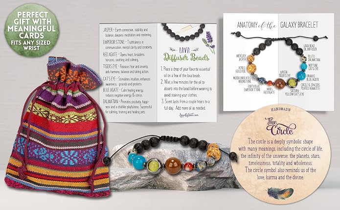 SPUNKYsoul New! His and Hers Couple Circle Distance Universe Bracelets - Image 2