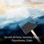 Bates- Foam Paint Brushes, 36 Pack, Wooden Handle, Sponge Brushes - Image 6