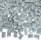 LITMIND 1.1LB Silver Textured Irregular Glass Mosaic Tiles by LITMIND