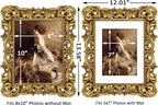 Gold Frames 8x10 Vintage Ornate Picture Frame Antique Baroque | Real Glass - Image 6