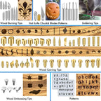 137PCS Wood burning Kit, DIY Creative Tool Set Soldering Woodburning Pen - Image 4