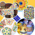500Pcs Mixed Colors Glass Mosaic Tiles 10mm Transparent Crystal Glass Tiles - Image 7